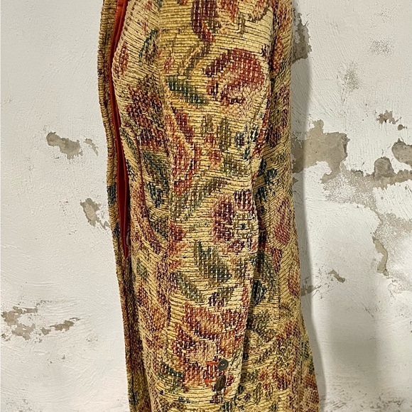 Vintage Italian Corduroy Floral Coat. ‎ XS/S - Picture 5 of 8
